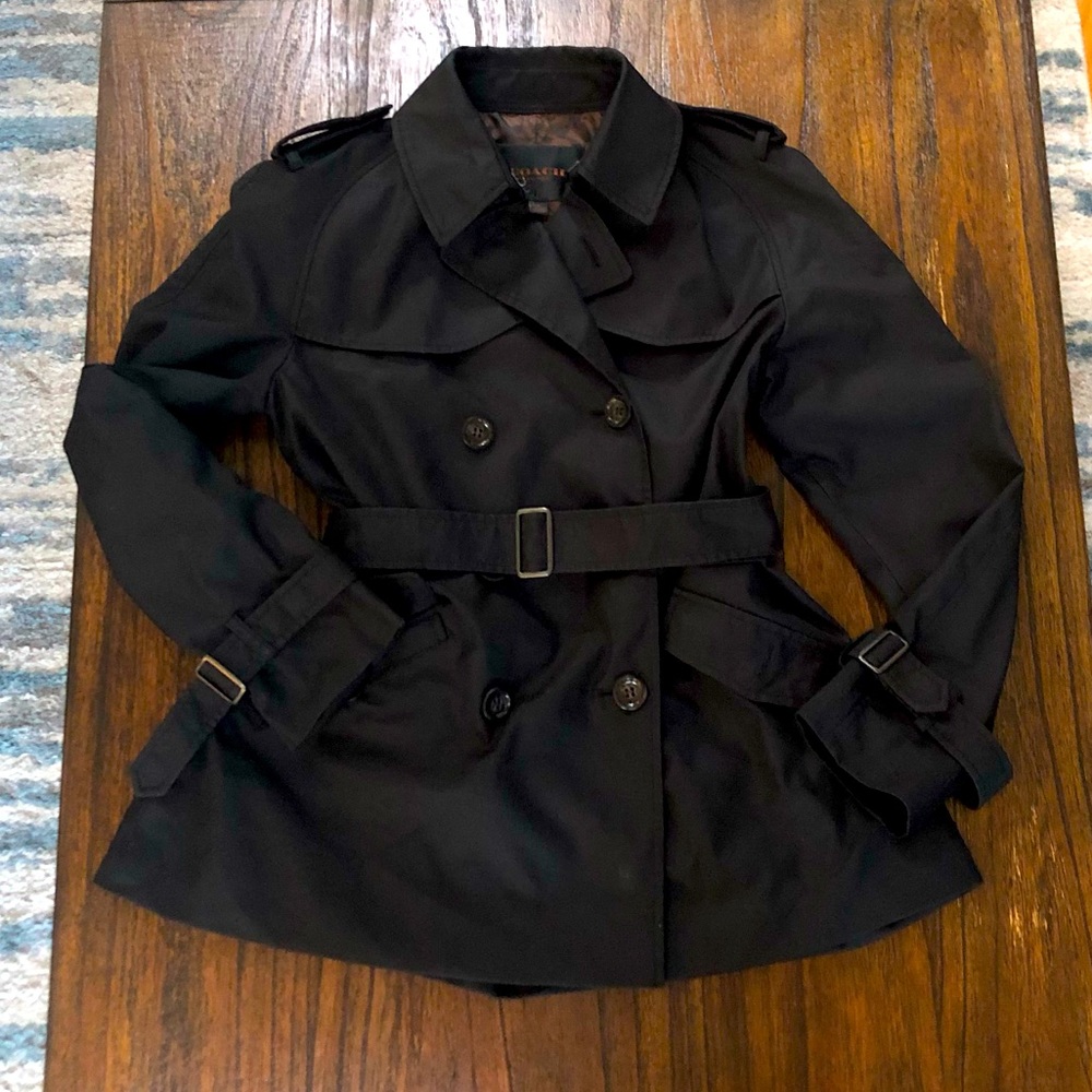 COACH short trench